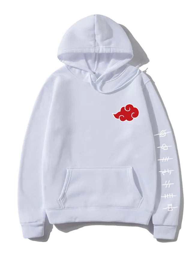 Graphic Printed Hoodies with Cloud Print