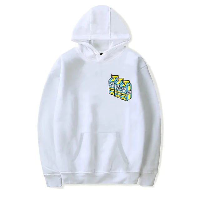 Graphic Printed Hoodies with Milk Carton