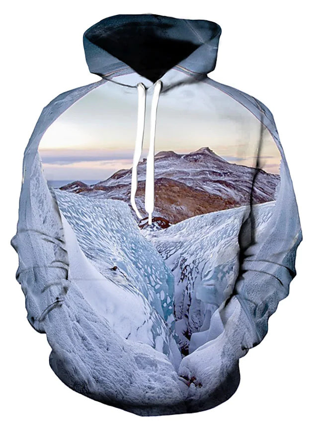 3D Print Hoodies with Scenery Print