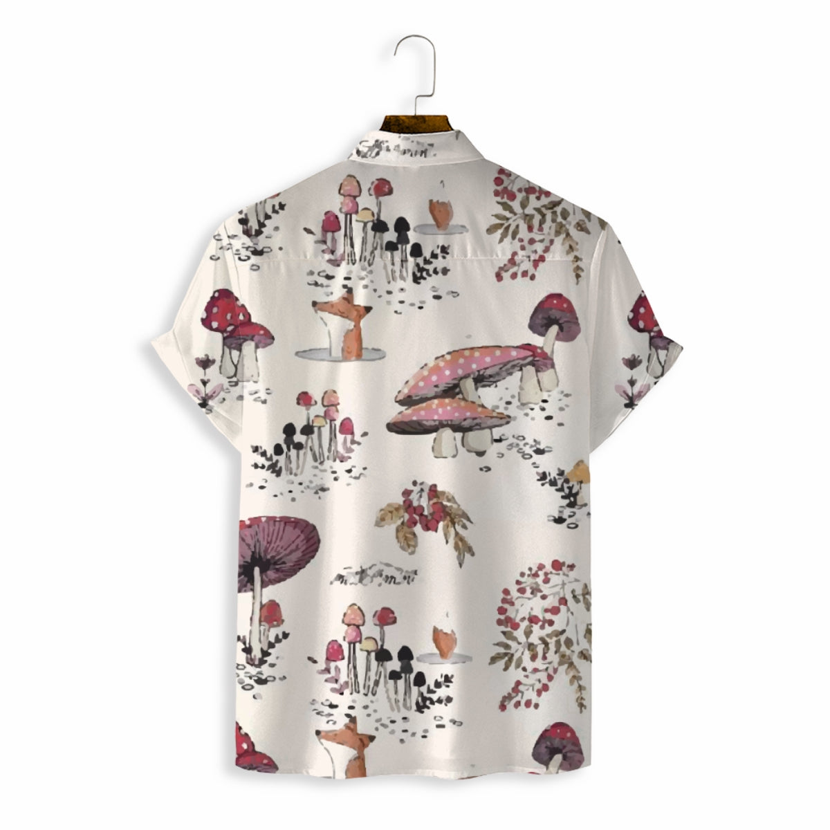 Men Shirts Casual Short Sleeve with Print