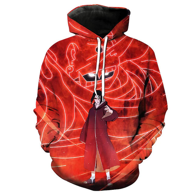 3D PRINT HOODIE WITH ANIME SERIES Print