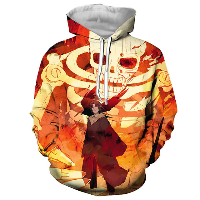 3D PRINT HOODIE WITH ANIME SERIES Print