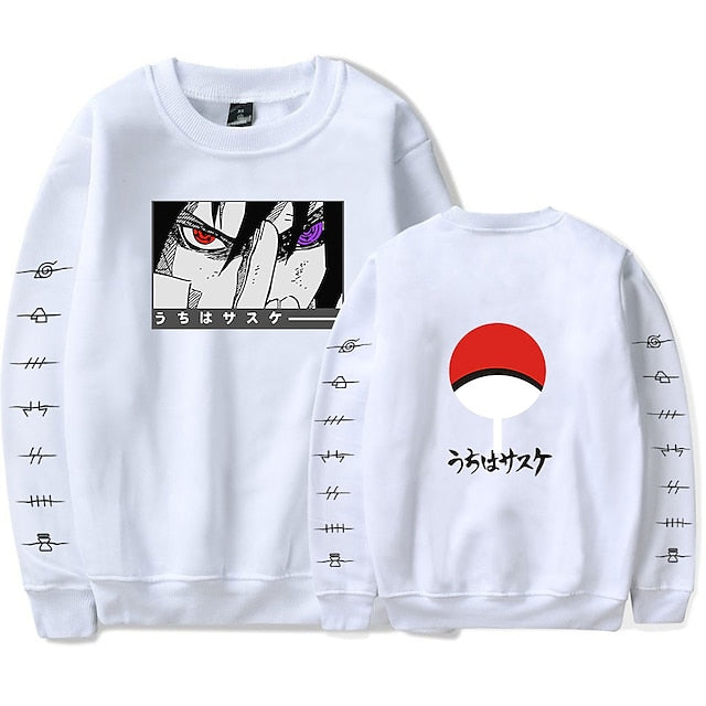 Graphic Printed Sweatshirt with Anime Motifs