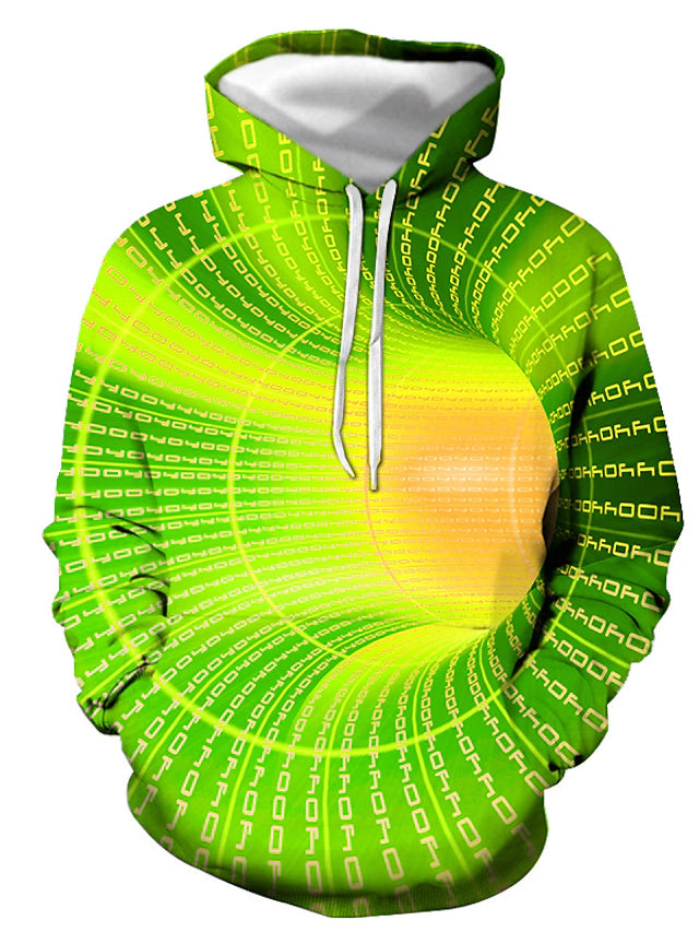 3D Print Hoodie with Graphic Optical Illusion