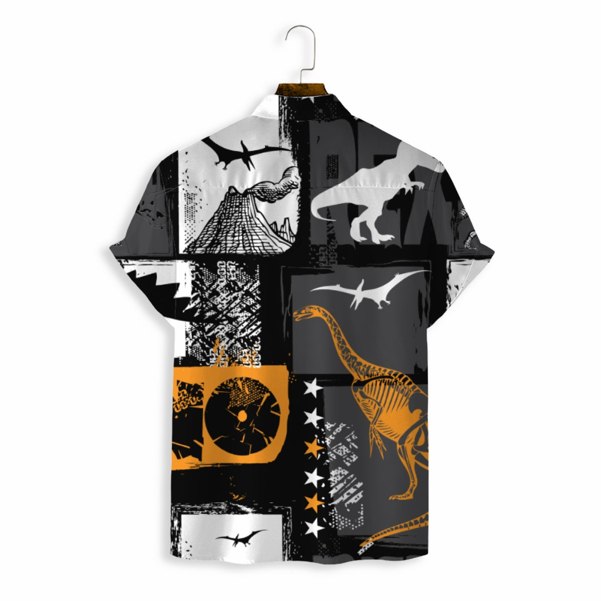 Men Shirts Casual Short Sleeve with Print