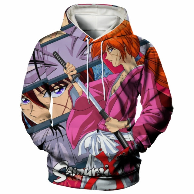 3D Print Hoodie with Anime Series Print